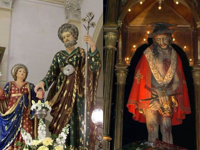 S. GIUSEPPE E I RITI DELLA SANTA PASQUA A CANICATTINI BAGNI U Santissimu  Cristu